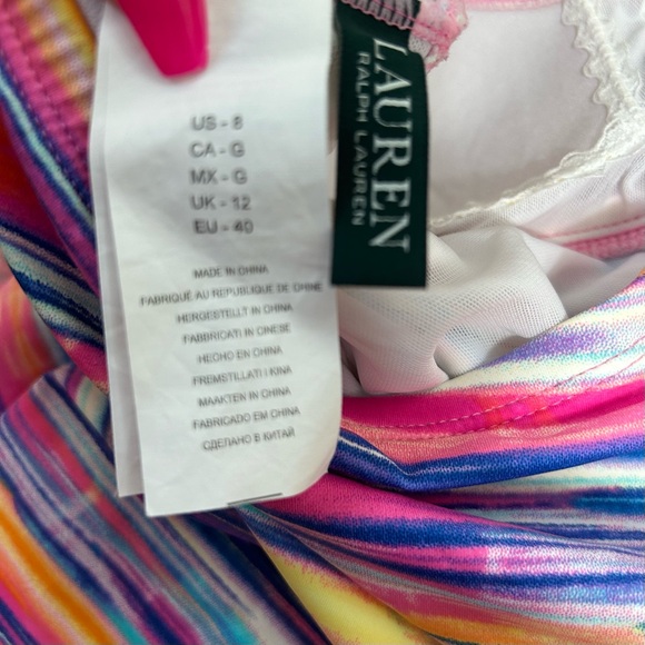 Ralph Lauren Muticolored Striped One Piece Size 8 - Picture 3 of 14